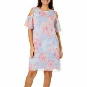 Floral Cold Shoulder Dress  NEW